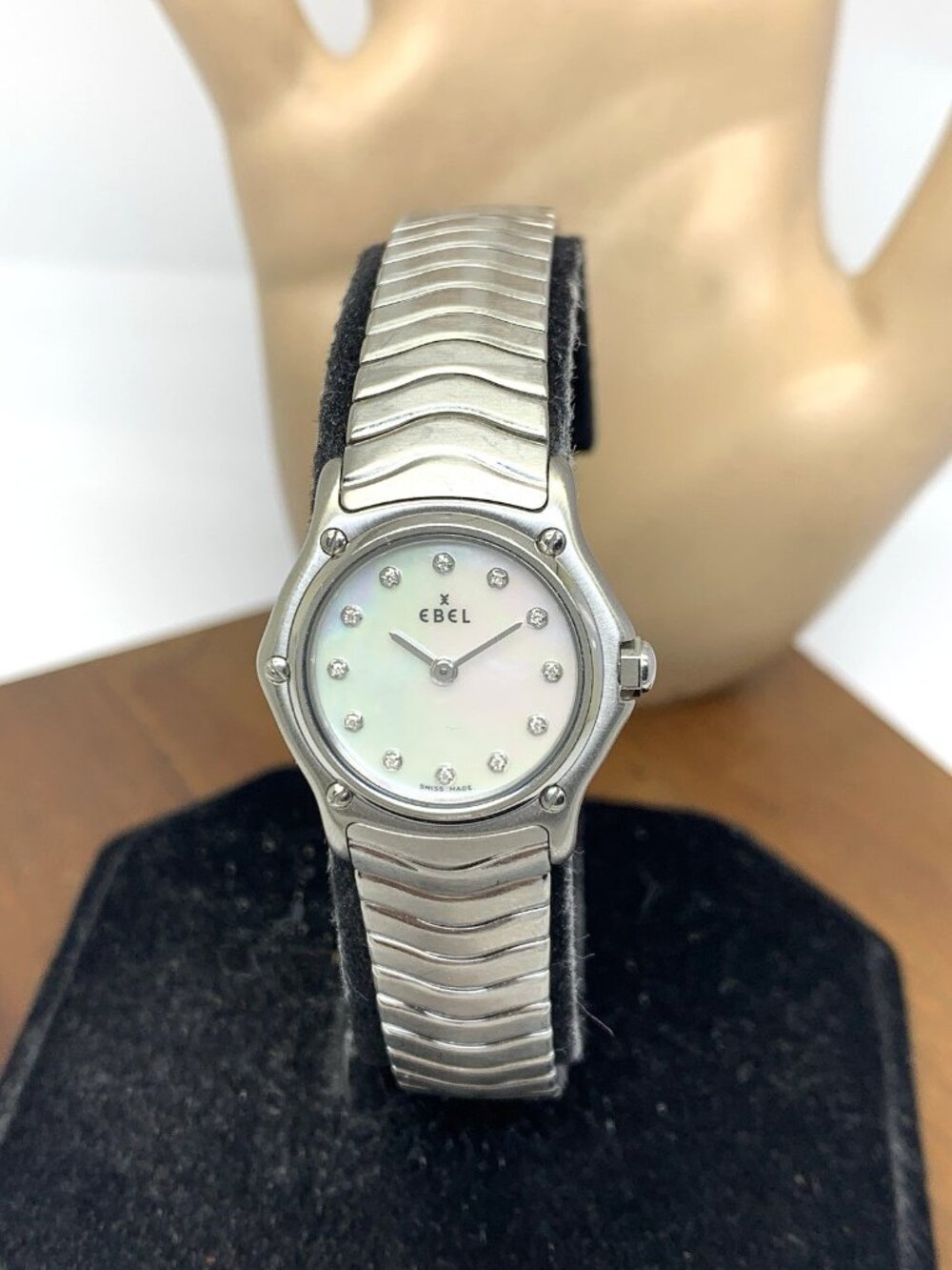 Ebel Women's Watch Swiss Quartz Mother of Pearl Diamond Stainless Steel 23mm